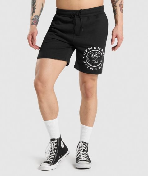 Men's Gymshark Legacy Shorts Black | NZ 4CRHIY